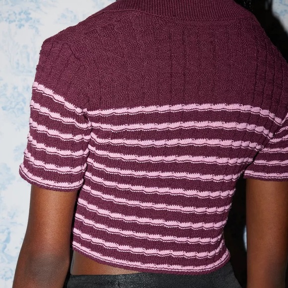 NWOT UO Kimchi Blue Oliver Button Down Polo Sweater - Picture 4 of 7